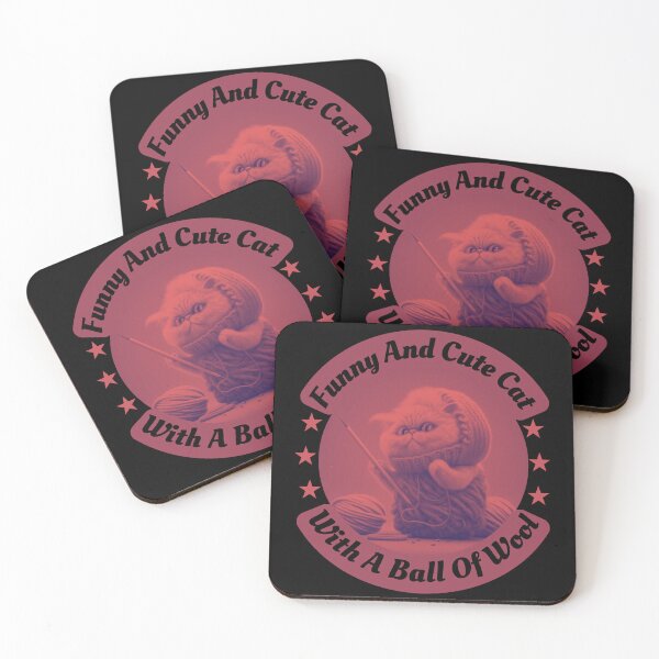 Item preview, Funny and Cute Cat with a Ball of Wool designed and sold by designerpriti.