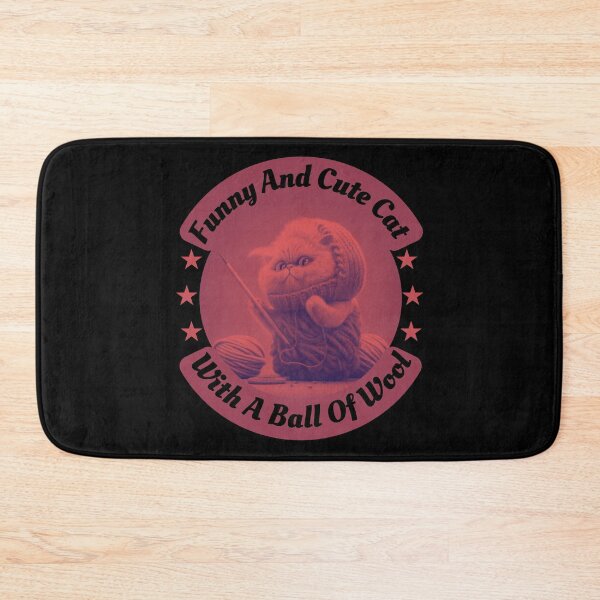 Item preview, Funny and Cute Cat with a Ball of Wool designed and sold by designerpriti.