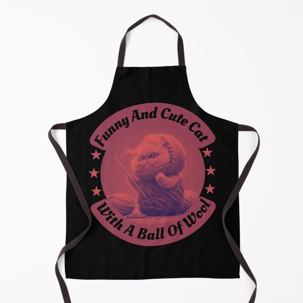 Item preview, Funny and Cute Cat with a Ball of Wool designed and sold by designerpriti.