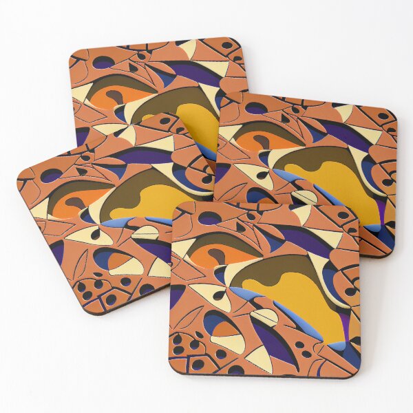 Item preview, Clay Surreal Simple Semi Abstract European Pattern Digital Painting designed and sold by CodeAndColors.