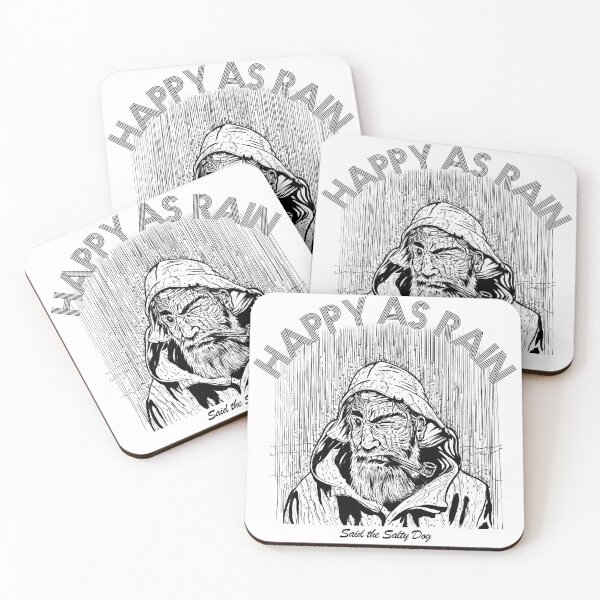 Item preview, '"Happy as Rain", Said the Salty Dog' funny essential t-shirt designed and sold by samspires.