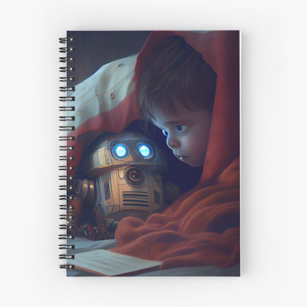 Item preview, Investigating Under the Robots Blanket Digital Painting designed and sold by CodeAndColors.