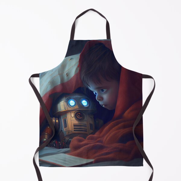 Item preview, Investigating Under the Robots Blanket Digital Painting designed and sold by CodeAndColors.
