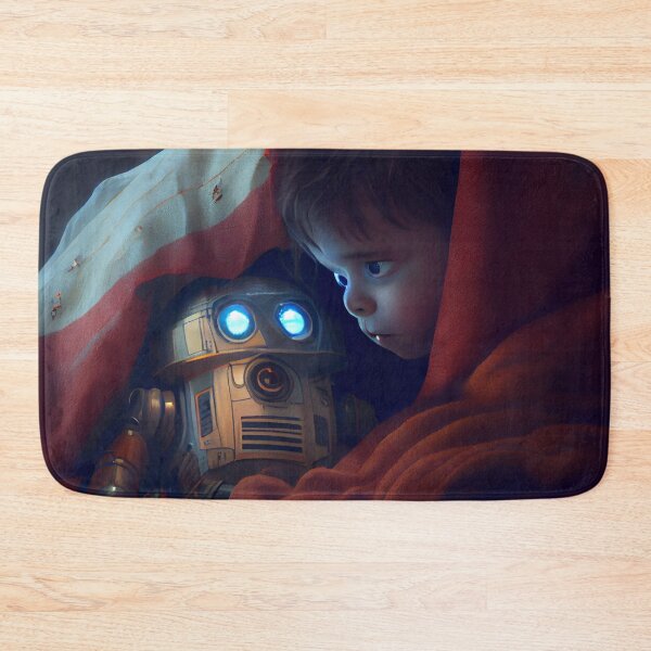 Item preview, Investigating Under the Robots Blanket Digital Painting designed and sold by CodeAndColors.