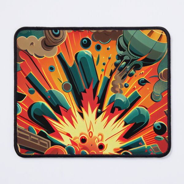 Item preview, Cartoon Explosive Industrial Pattern Digital Painting designed and sold by CodeAndColors.