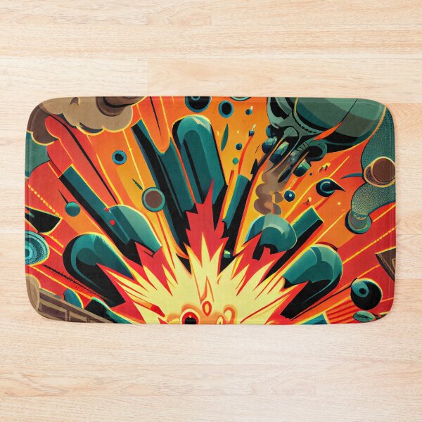 Item preview, Cartoon Explosive Industrial Pattern Digital Painting designed and sold by CodeAndColors.