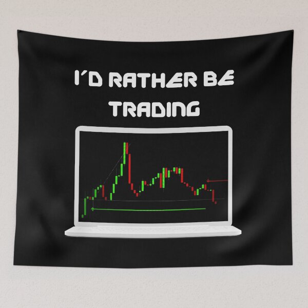 Item preview, I'd Rather Be Trading - Crypto Stocks Trader  designed and sold by The-Vault.