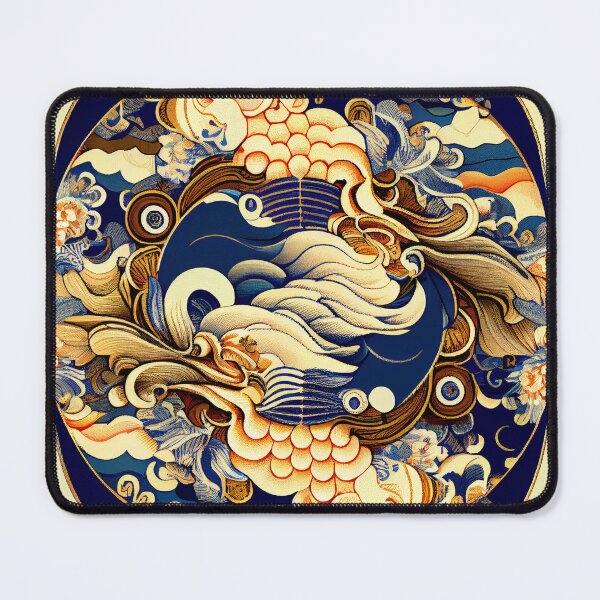 Item preview, Victorian Fine Anime Modern Coastal Pattern Digital Painting designed and sold by CodeAndColors.