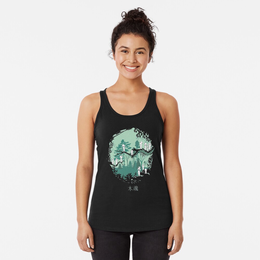 Vista previa del artículo con la obra «Camiseta con espalda nadadora», diseñado y vendido por HoneyMilkTeex.