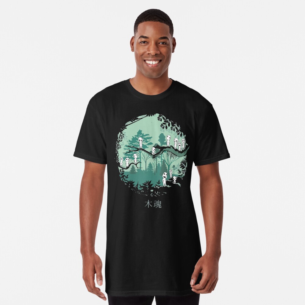 Vista previa del artículo con la obra «Camiseta larga», diseñado y vendido por HoneyMilkTeex.
