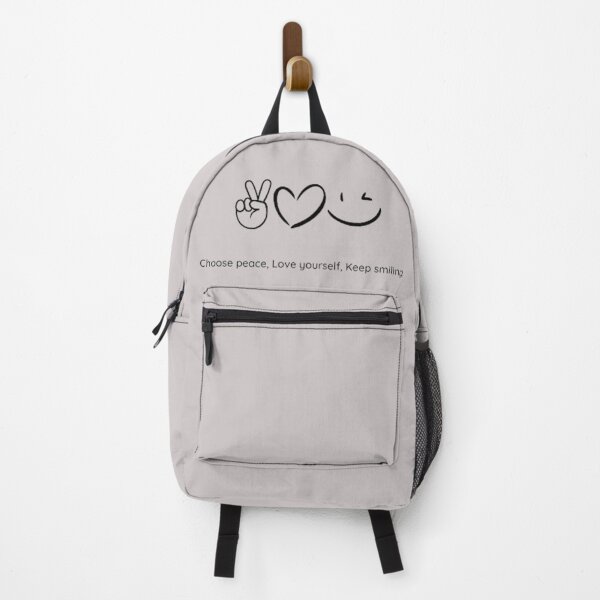 Item preview, Choose peace – Love yourself – Keep smiling - Quote classic- Trendy designed and sold by ikiim-boutique ⭐⭐⭐⭐⭐.