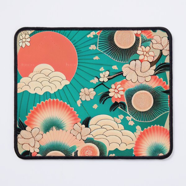 Item preview, Relaxed Dreamy Asian Pattern Digital Painting designed and sold by CodeAndColors.