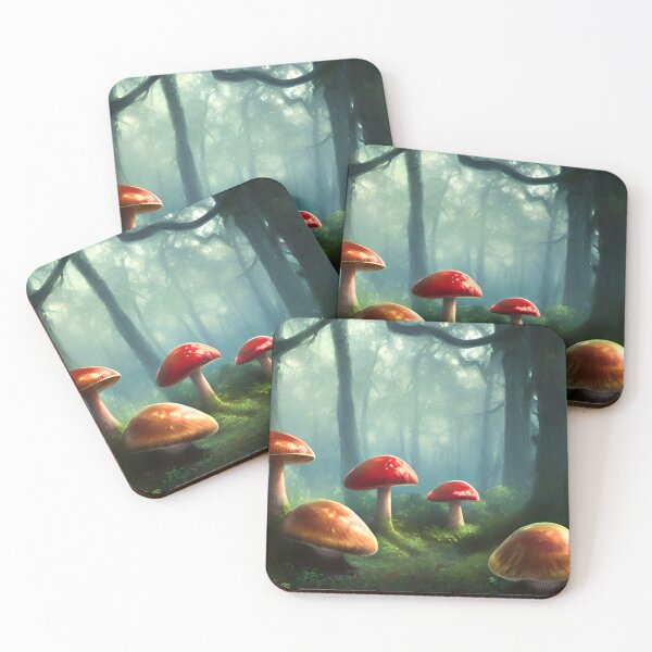 Item preview, Mushroom dreamscape designed and sold by Nicolette Vermeulen.