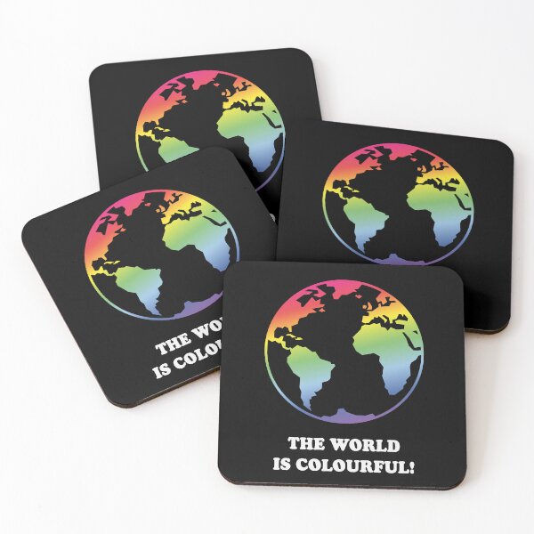 Item preview, The World Is Colourful! (Earth / Rainbow Colours) designed and sold by MrFaulbaum.