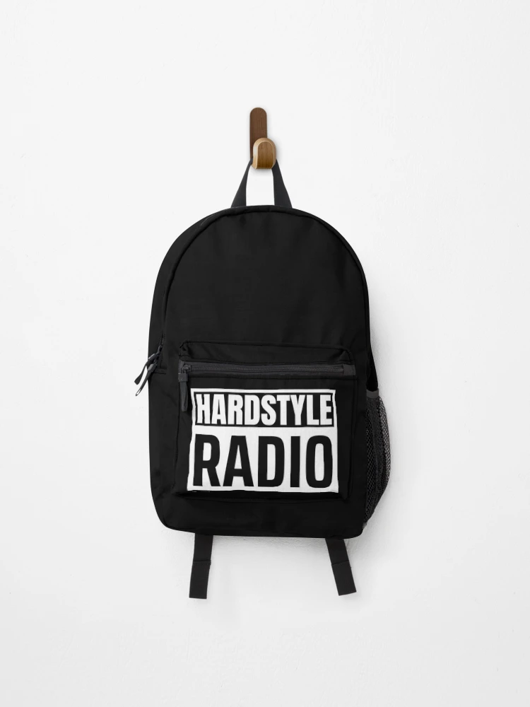Thumbnail 1 of 3, Backpack, HARDSTYLE RADIO LOGO designed and sold by ALLTHETEEZ.
