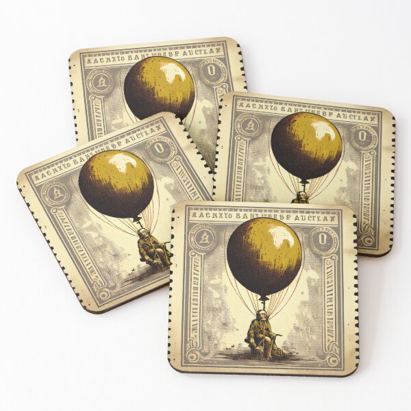 Item preview, The Jangling Stamp and Balloon Digital Painting designed and sold by CodeAndColors.