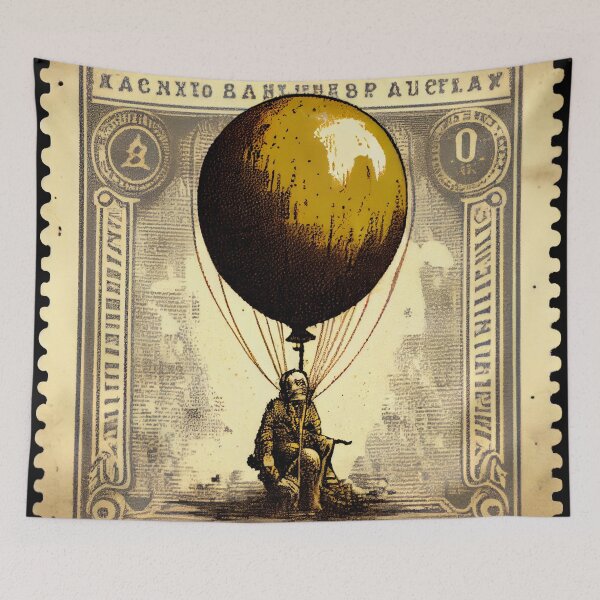 Item preview, The Jangling Stamp and Balloon Digital Painting designed and sold by CodeAndColors.