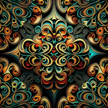 Vorschaubild zum Design Dazzling Dense Pattern Digital Painting von CodeAndColors