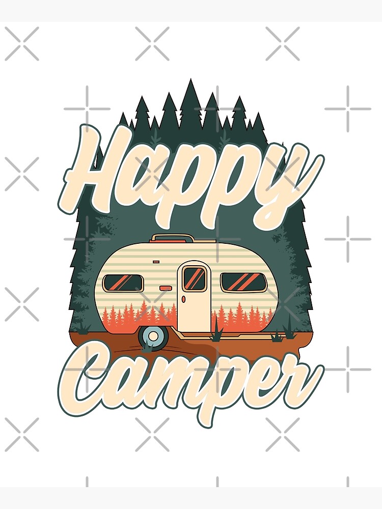 Disover Happy Camper Design Apron