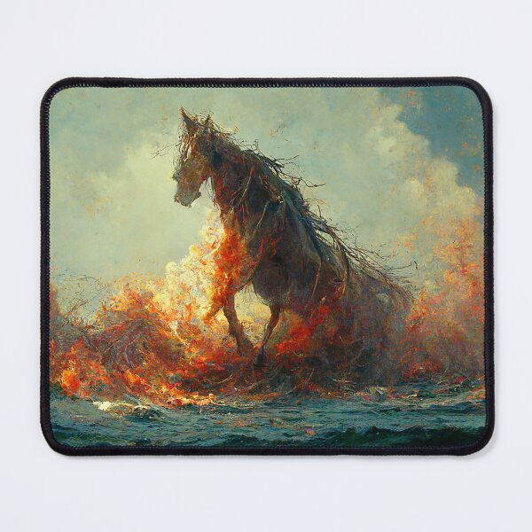 Item preview, Rising from the Ashes: A Majestic Steed Emerges designed and sold by sjpheikkinen.