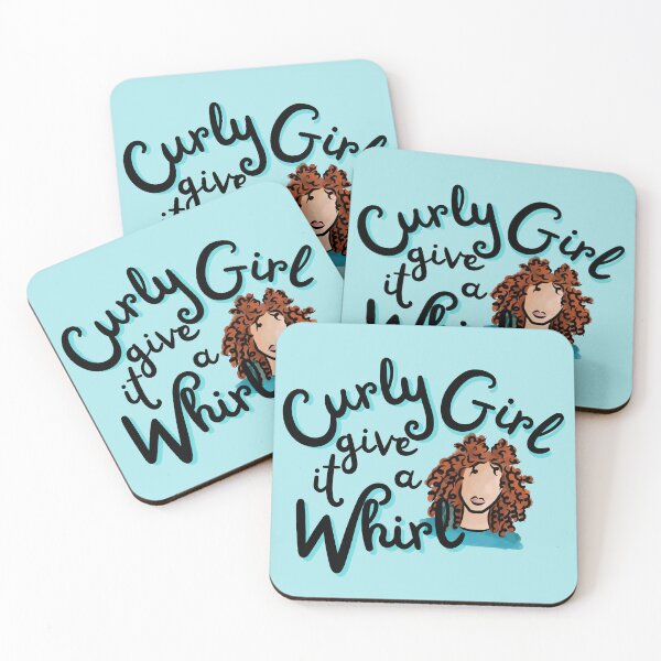 Item preview, Curly Girl - Give it a Whirl (Red) designed and sold by Curly-Cuties.