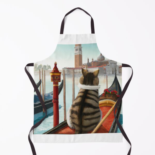 Item preview, Lonely Cat on a Venetian Gondola designed and sold by catontheroof.