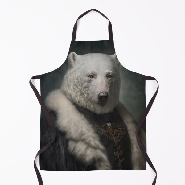 Item preview, Hyper Realistic Polar Bear Portrait Royal Renaissance Animal –  Photorealism Classic Royal Portrait Of A Polar Bear designed and sold by MadeByRobots.