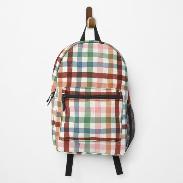 Item preview, Gingham Style Brown Blue Pink Green designed and sold by Studio Dotsch.
