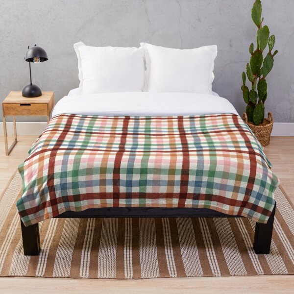Item preview, Gingham Style Brown Blue Pink Green designed and sold by Studio Dotsch.