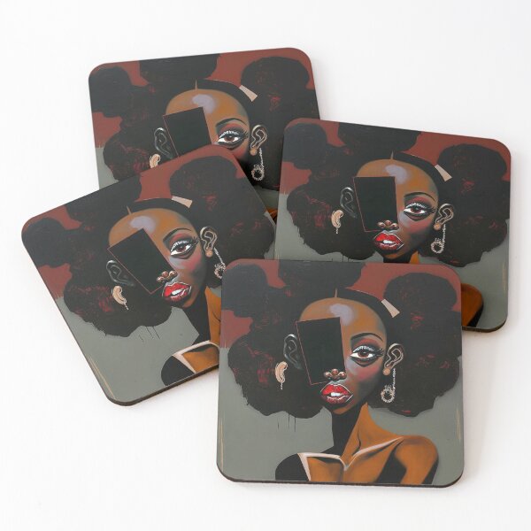 Item preview, Painting of a Beautiful Black Woman designed and sold by fakeSavian.