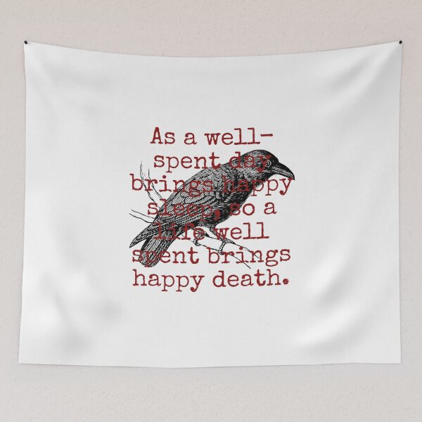 Item preview, As A Well-Spent Day Brings - Death Quote designed and sold by CrankyOldDude.