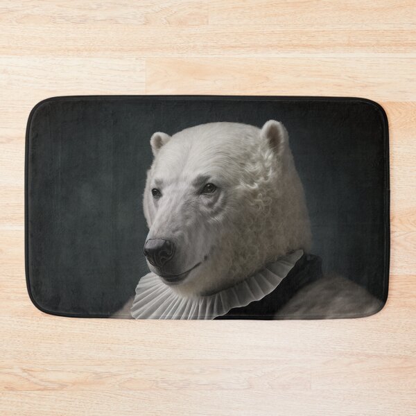 Item preview, Hyper Realistic Polar Bear Portrait Royal Renaissance Animal –  Photorealism Classic Royal Portrait Of A Polar Bear designed and sold by MadeByRobots.