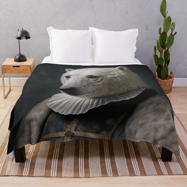 Item preview, Hyper Realistic Polar Bear Portrait Royal Renaissance Animal –  Photorealism Classic Royal Portrait Of A Polar Bear designed and sold by MadeByRobots.