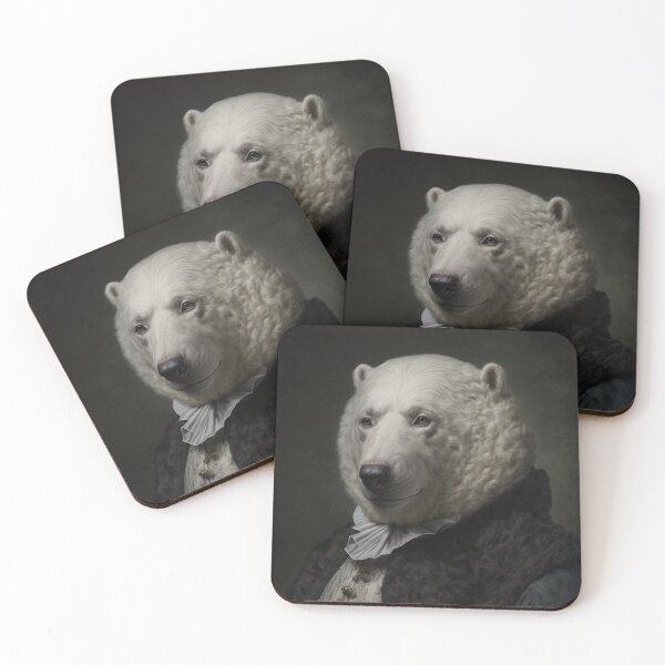 Item preview, Hyper Realistic Polar Bear Portrait Royal Renaissance Animal –  Photorealism Classic Royal Portrait Of A Polar Bear designed and sold by MadeByRobots.