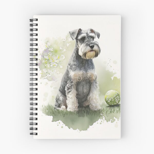 Item preview, Miniature Schnauzer Watercolour Painting designed and sold by TheArtfulAI.