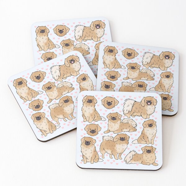 Item preview, Tibetan spaniel Dog cute illustration pattern  designed and sold by Yarafantasyart.