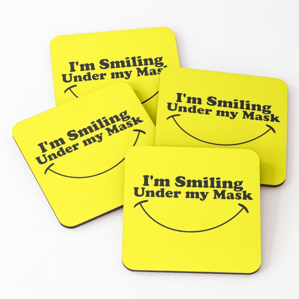 Item preview, I'm Smiling Under My Mask designed and sold by funnytshirtemp.