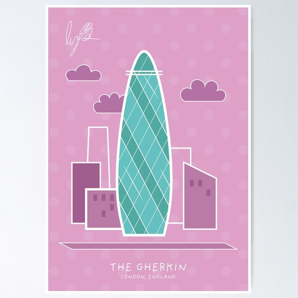 Item preview, The Gherkin - Digital Print designed and sold by Yorkie2105.
