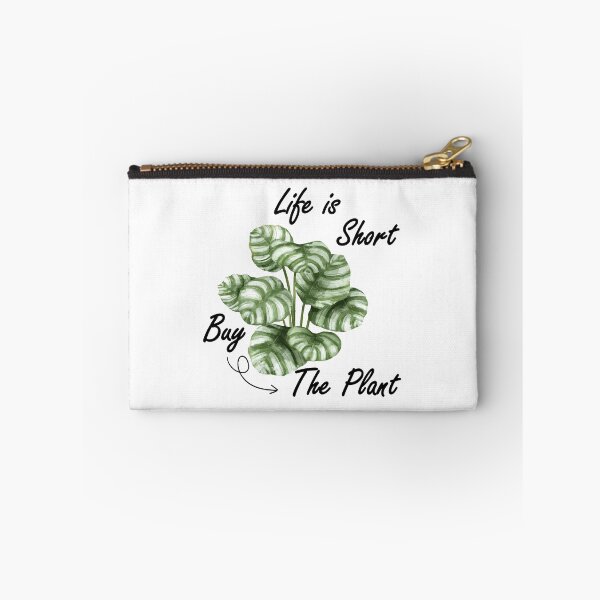 Item preview, Life Is Short Buy The Plant - Calathea Orbifolia designed and sold by FirstTouch.