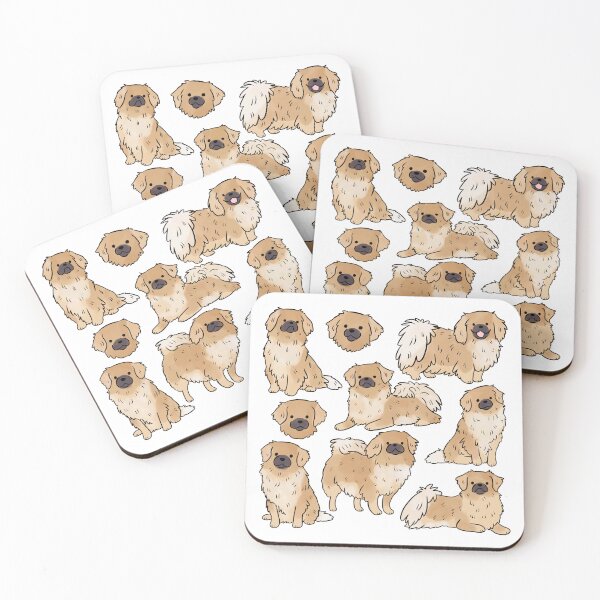 Item preview, Tibetan spaniel Dog cute illustration pattern  designed and sold by Yarafantasyart.