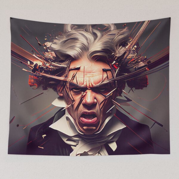 Artikelvorschau, Böser Beethoven entworfen und verkauft von Creative Shed Designs.