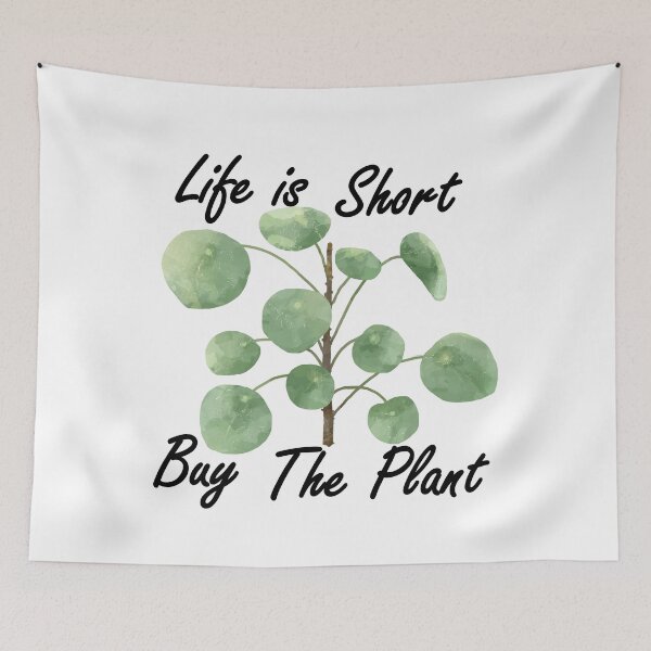 Item preview, Life Is Short Buy The Plant - Pilea Peperomioides designed and sold by FirstTouch.