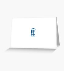 Tardis Minimalist Greeting Card