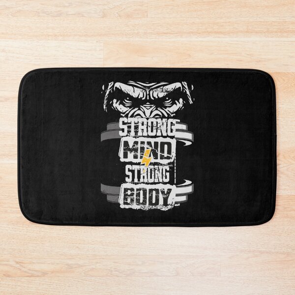 Item preview, Gym Fitness Gorilla Strong Mind Strong Body designed and sold by OmmeDesigns.