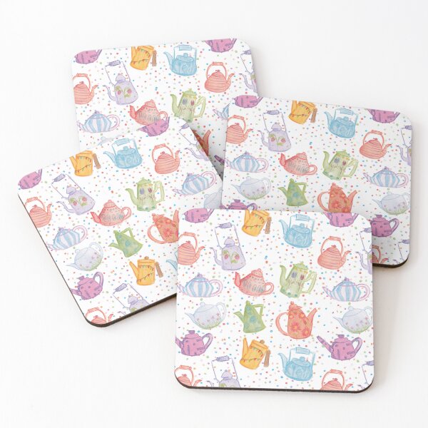 Item preview, Colorful tea party designed and sold by Rhiannon Redfern.