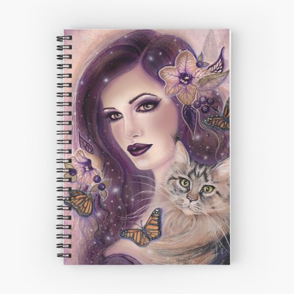 Item preview, "Henbania" Lady and cat art Copyright Renee L. Lavoie designed and sold by Renee Lavoie.