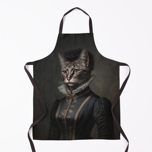 Item preview, Hyper Realistic Cat Portrait Royal Renaissance Animal – Photorealism Classic Royal Portrait Of A Cat designed and sold by MadeByRobots.