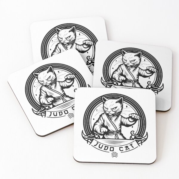 Item preview, Judo Cat illustration designed and sold by Gerald Waters.
