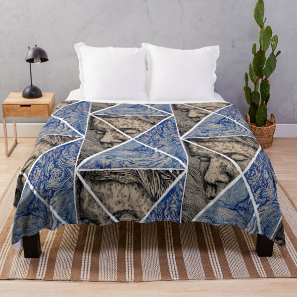 Item preview, blue ocean and thinking man designed and sold by Arthinkink.