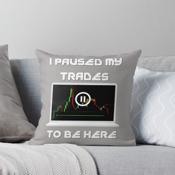 Item preview, I Paused My Trades To Be Here - Crypto Stocks Trader designed and sold by The-Vault.